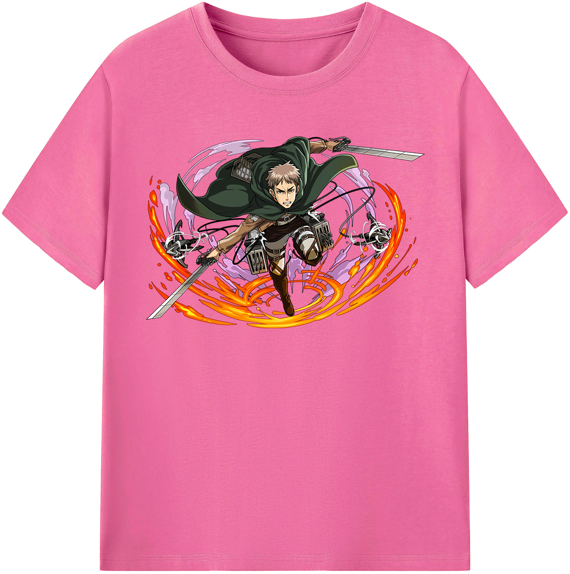 （画像用） 進撃の巨人 ジャン・キルシュタイン Attack on Titan Jean Kirstein レディースカジュアルプリントTシャツ（綿100％）